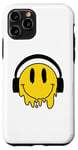 Coque pour iPhone 11 Pro Sourire jaune fondant drôle souriant visage dégoulinant mignon