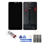 VITRE TACTILE + ECRAN LCD  POUR HUAWEI MATE 9 NOIR + OUTILS + COLLE