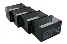 Pour Rolektro Eco City 20, 4 X Batterie Plomb-AGM 12V 12Ah