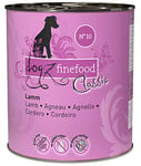 Dogz finefood N ° 10 Nourriture pour Chien Agneau 800 g, Lot de 6 (6 x 800 g)