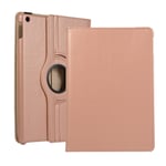 iPad 10.2 (2019/2020/2021) - Läderfodral 360 grader roterbar - Rosa guld