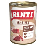 RINTI Sensible -säästöpakkaus 12 x 400 g - lammas & riisi