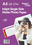 A4 Single Sides Matt Inkjet Photo Paper 108Gsm 1000 Sheet Wholesale