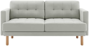 Habitat Newell Fabric 2 Seater Sofa - Light Grey