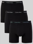 Calvin Klein 3 Pack Cotton Stretch Boxer Briefs - Black