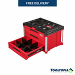 Milwaukee Red PACKOUT System 3 Drawer Tool Box 50Lbs Weight Capacity