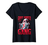 Womens Ghost Hunter Gang Haunt the Night in Style V-Neck T-Shirt