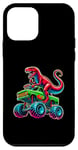 Coque pour iPhone 12 mini Monster Truck Dinosaure Monster Truck Boy Fête d'anniversaire