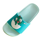 Haepe Toddler Infant Kids Cute Cartoon Dinosaur Shoes Flip Flops Summer Anti-Slip House Slippers,Baby Girls BoysBath Slipper Shower Slide Sandals Pool Shoes Casual Beach Slippers