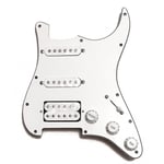 Pickguard Blanc Précablé HSS Strat avec micros céramiques Alnico V