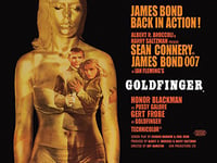 Pyramid International James Bond Goldfinger Projection Small Canvas