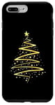 Coque pour iPhone 7 Plus/8 Plus Motif sapin de Noël doré