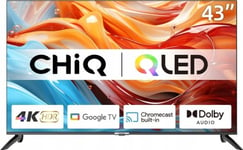 Chiq U43qm8g Qled Tv 43&Amp #039 &Amp #039  4K Ultra Hd Google Tv