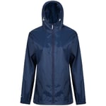 Regatta Professional Womens Waterproof Packaway Jacket Coat - Navy - Size 16 UK