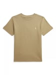 Ralph Lauren Kids' Essential Cotton T-Shirt, Green Khaki