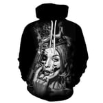 Hoodie Coat Poker Skull Hoodies Sweatshirts 3D Hoodie Men Tracksuit Fashion Hoody Funny Pullover Streetwear Mens Tracksuit 4Xl Lms1039