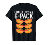 Check Out My 6-Pack Abs Gym Hotdog Bun Ketchup Mustard Mayo T-Shirt