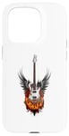 Coque pour iPhone 15 Pro Guitare rock enflammé