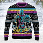 The Mandalorian Santalorian And Baby Yoda Ugly Sweater Star Wars Merry Christmas Men Sweatshirt Höst Vinter Dam Pullover style 7 XXL