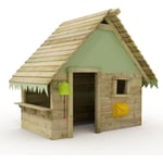 Wickey - Tipi – Cabane enfant en bois - vert pastell