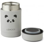 Liewood Nadja food jar 250 ml - Panda light grey