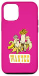 Coque pour iPhone 13 Pro Wanted Banana Western avec chapeaux de cowboy Fruits Veggie Chef