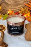 Gingerbread Rose Gold Candle Tin