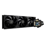 FW360Noir CPU Refroidissement Eau,360AIO Cooling,IPS 320 * 240 Résolution LCD Écran,Refroidisseur de CPU Liquide pour AMD/Intel Refroidisseur de CPU Liquide:LGA1700/AM4/AM5