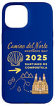 Coque pour iPhone 15 Camino Del Norte 2025 Saint-Jacques-de-Compostelle