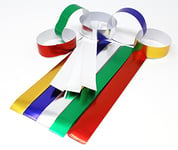 Bright Ideas Metallic Paper Chains, Paper Crafts for Kids, Make Your Own Decorations to Display, Arts & Crafts Ideal for Schools, Home Crafting, Assorted Colours Pack of 100 2cm x 20cm Strips. BI2018.