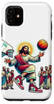 Coque pour iPhone 11 Ballin with the Messiah Rejoignez la communauté Jesus Basketball