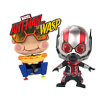 Ant man and the Wasp Ant Man & Movbi Cosbaby Hot Toys Bobble Head Figure 2Pack