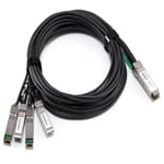 DELL Networking 40GbE QSFP+ to 4 x 10GbE SFP+ - nettverkskabel - 1 m