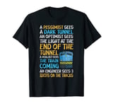 Funny Railroad Train Engineer - 3 Idiots On The Tracks T-Shirt