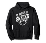 Funny Football Snacks Game Day Design Lovers Pullover Hoodie