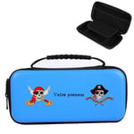 Etui pochette Switch LITE bleu personnalisee prenom pirates