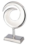 Gilde Sculpture décorative - en Aluminium - Décoration argentée - Cadeau de Noël pour Femme - Hauteur : 47 cm