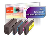 Peach Combi-Pack - 4-Pack - Svart, Gul, Cyan, Magenta - Kompatibel - Återanvänd - Bläckpatron (Alternativ För: Hp 950, Hp 951) - För Hp Officejet Pro 251, 276, 8100, 8600, 8600 N911, 8610, 8615, 8616, 8620, 8625, 8630, 8640