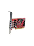 StarTech.com 4 Port PCI SuperSpeed USB 3.0 Adapter Card with SATA / SP4 Power