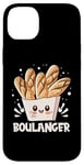 Coque pour iPhone 14 Plus Boulanger Baguettes Heureux