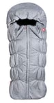 RED CASTLE, Chancelière universelle hiver, Spécial grand froid, Compatible Pousette/Nacelle, Intérieur Polaire, Imperméable, Coupe-vent, Respirante, HightProtect, Gris Chiné Dots, 6-24 Mois