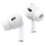 elago [6 Pairs] Ear Tips with Earbuds Cover Compatible with AirPods Pro 2 - [3 Sizes: Large + Medium + Small], Compatible with Apple AirPods Pro 2nd Generation (White)