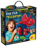 Liscianigiochi - I'm a Genius Science - Dinosaure A Assembler - Triceratops - Jeu De Construction - Puzzles Et Stickers Inclus - Jeu Educatif Et Scientifique - Pour Enfants à partir de 5 ans