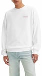 Levi's Men's Relaxd Graphic Sweater, Original Batwing Crew White+, S