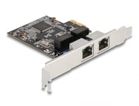 DELOCK – PCI Express x1 Card to 2 x RJ45 Gigabit LAN RTL8111 (88615)