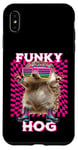 Coque pour iPhone XS Max Funky Hog, joli hérisson, disco, danse, rave trance