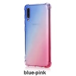 Samsung Galaxy A50 - Genomtänkt Floveme Silikonskal Blå/Rosa