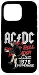 Coque pour iPhone 16 Pro AC/DC Rock and Roll Damnation Live 1978 Powerage