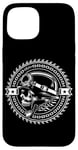 Coque pour iPhone 15 Casque de motard Weekend Warrior Moto Gear & Chaînes