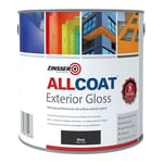 Zinsser All Coat Exterior Gloss Paint 1l Black -